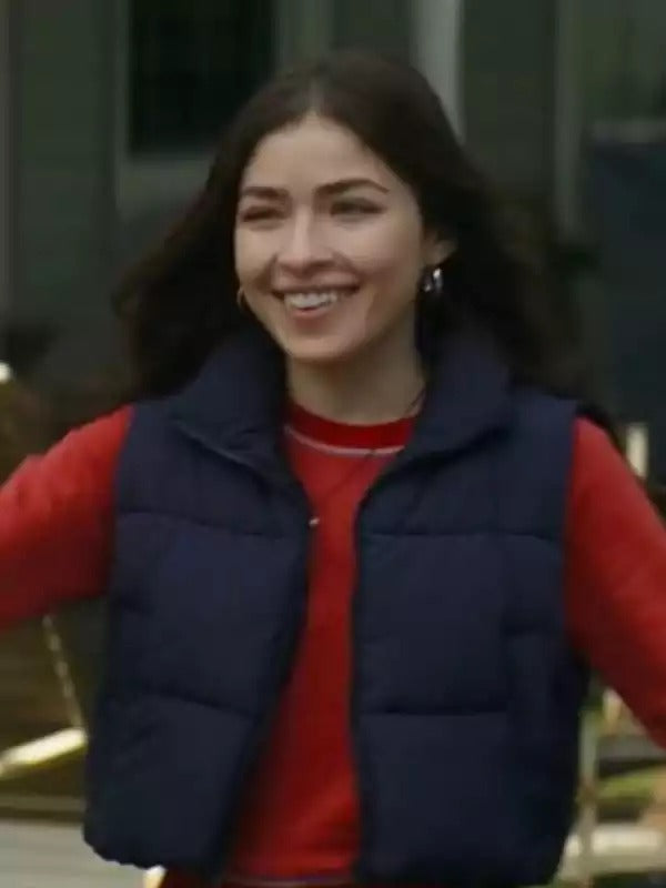 Americans Fashion Motorheads Melissa Collazo Blue Puffer Vest