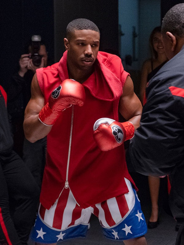 Americans Fashion Creed 2 Michael B Jordan Red Vest