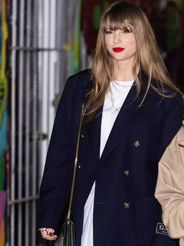 Americans Fashion Taylor Swift Blue Coat