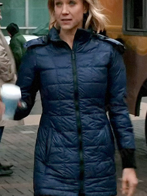 Americans Fashion Chicago Med Jessy Schram Blue Coat