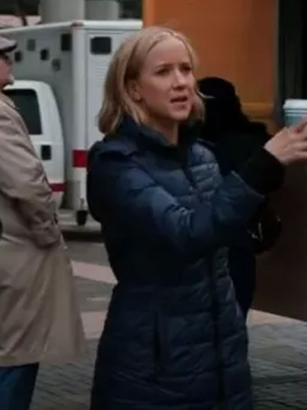 Americans Fashion Chicago Med Jessy Schram Blue Coat