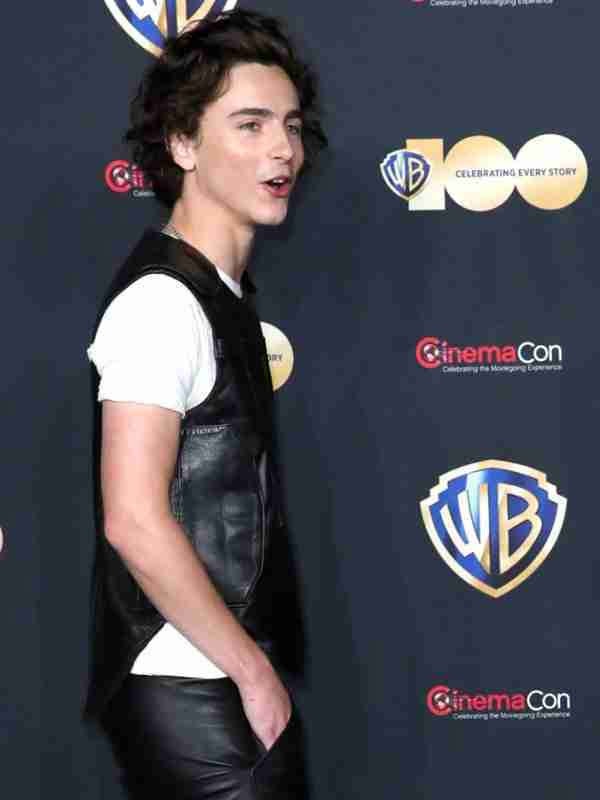 Americans Fashion Dune Part 2 Timothee Chalamet Black Vest