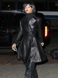 Americans Fashion Rihanna Black Trench Coat