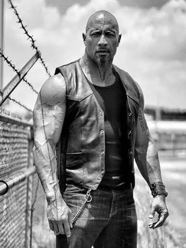 Americans Fashion The Fate Of The Furious Dwayne Johnson Black Vest