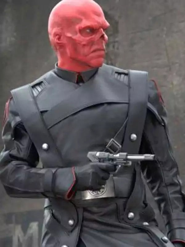 Americans Fashion Captain America First Avenger Hugo Weaving Black Coat