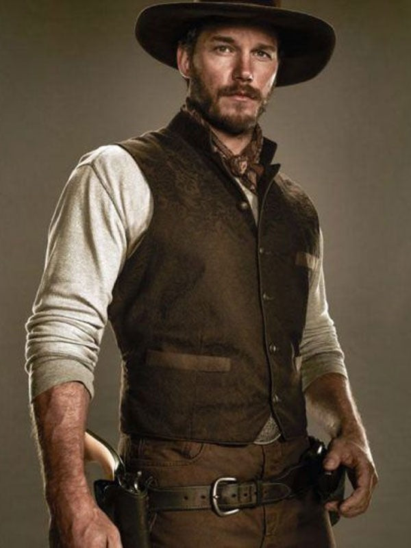 Americans Fashion The Magnificent Seven Chris Pratt Brown Vest