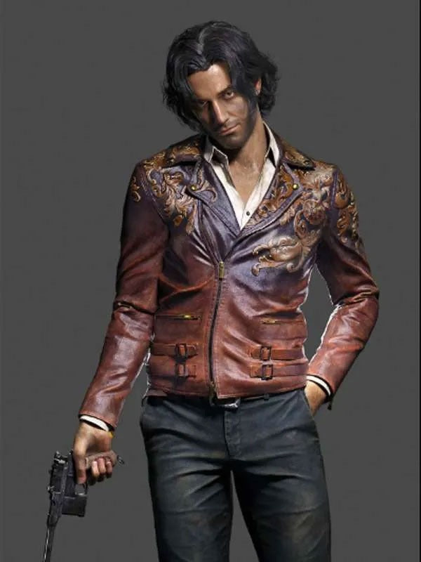 Americans Fashion Resident Evil 4 Dr Luis Serra Nawarro Brown Jacket