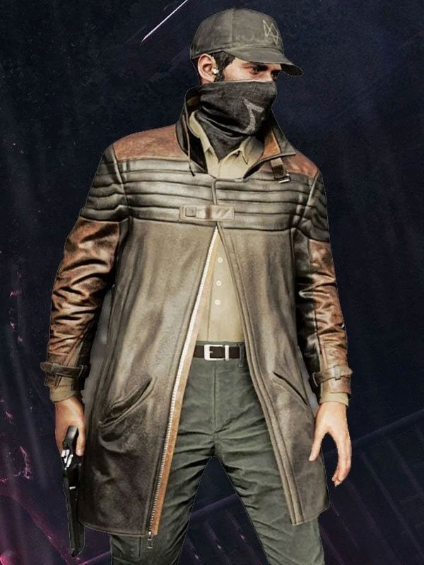 Amerricans Fashion Watch Dogs Legion Bloodline Aiden Pearce Brown Coat