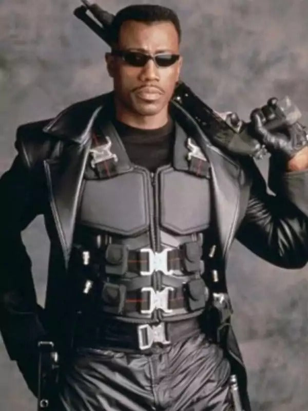 Americans Fashion Blade Wesley Snipes Black Vest