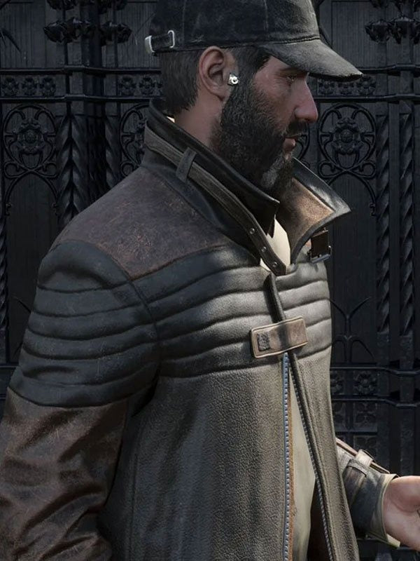 Amerricans Fashion Watch Dogs Legion Bloodline Aiden Pearce Brown Coat