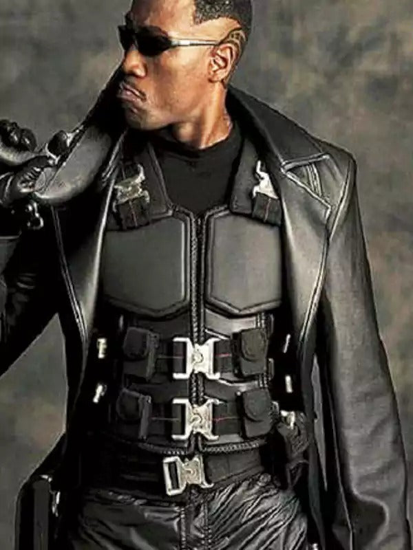 Americans Fashion Blade Wesley Snipes Black Vest