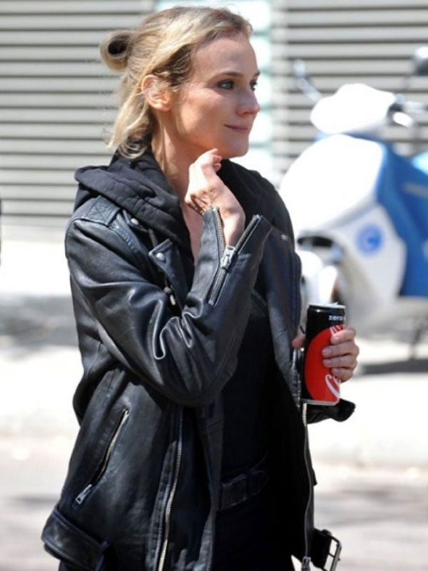 Americans Fashion 355 Diane Kruger Black Jacket