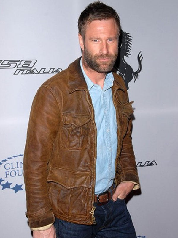 Americans Fashion Aaron Eckhart Brown Jacket