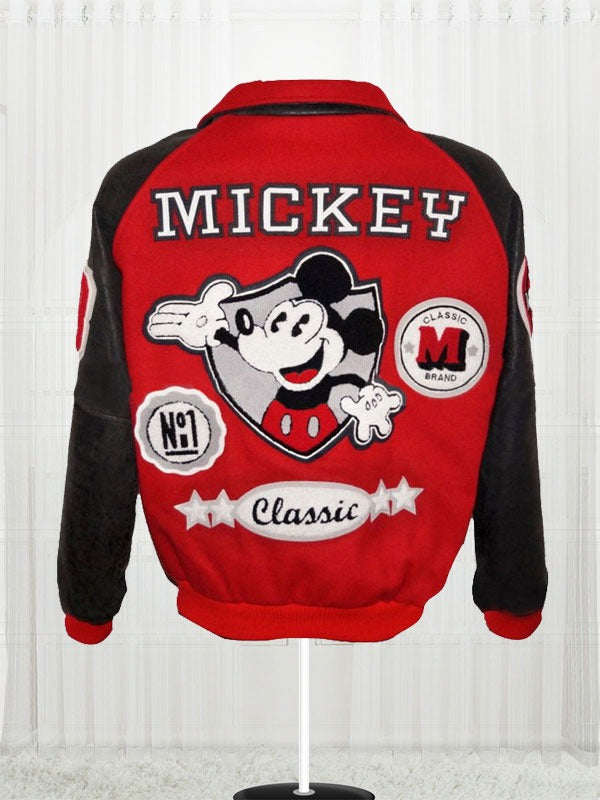 Americans Fashion Michael Jackson Mickey Mouse Red Jacket