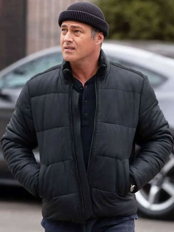 Americans Fashion Chicago Fire S13 Taylor Kinney Black Puffer Jacket