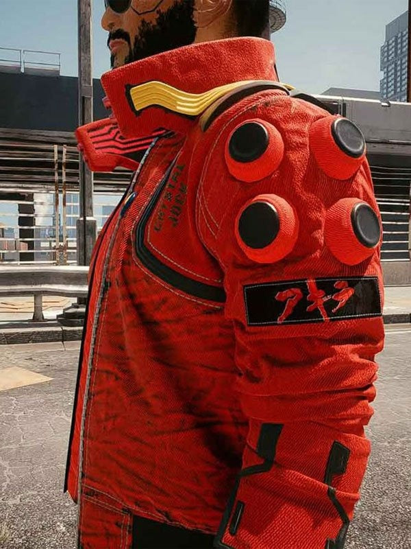 Americans Fashion Cyberpunk 2077 Akira kaneda Red Jacket