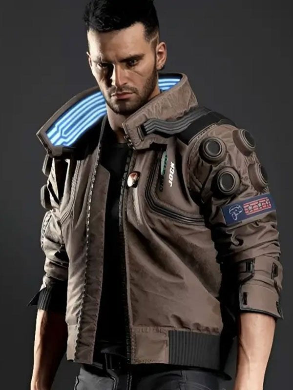 Americans Fashion Cyberpunk 2077 Samurai Brown Jacket