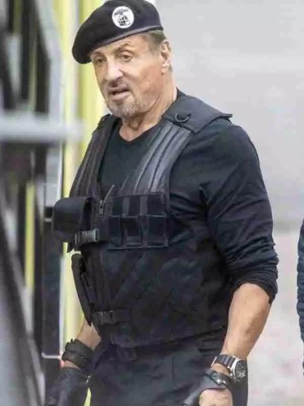 Americans Fashion The Expendables 3 Sylvester Stallone Black Vest
