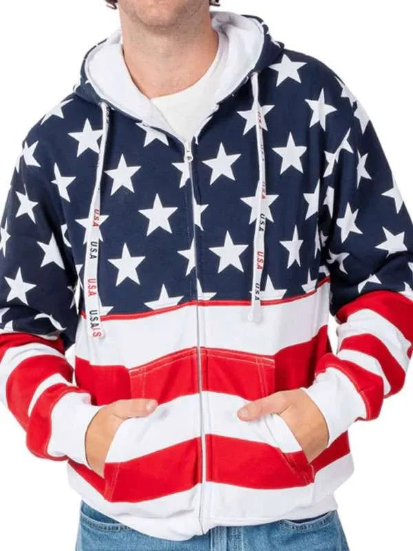 Americans Fashion Unisex US Flag Hoodie