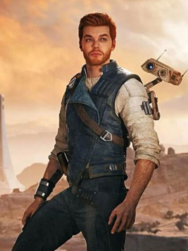 Americans Fashion Star Wars Jedi Survivor Cal Kestis Blue Vest