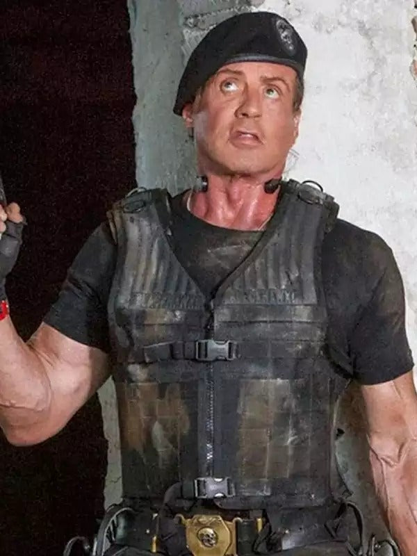 Americans Fashion The Expendables 3 Sylvester Stallone Black Vest