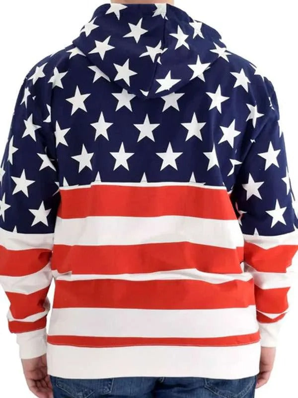 Americans Fashion Unisex US Flag Hoodie