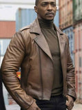 Americans Fashion The Falcon and the Winter Soldier Anthony Mackie Brown Jacket