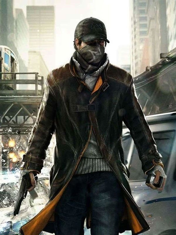 Americans Fashion Watch Dogs Noam Jenkins Black Coat
