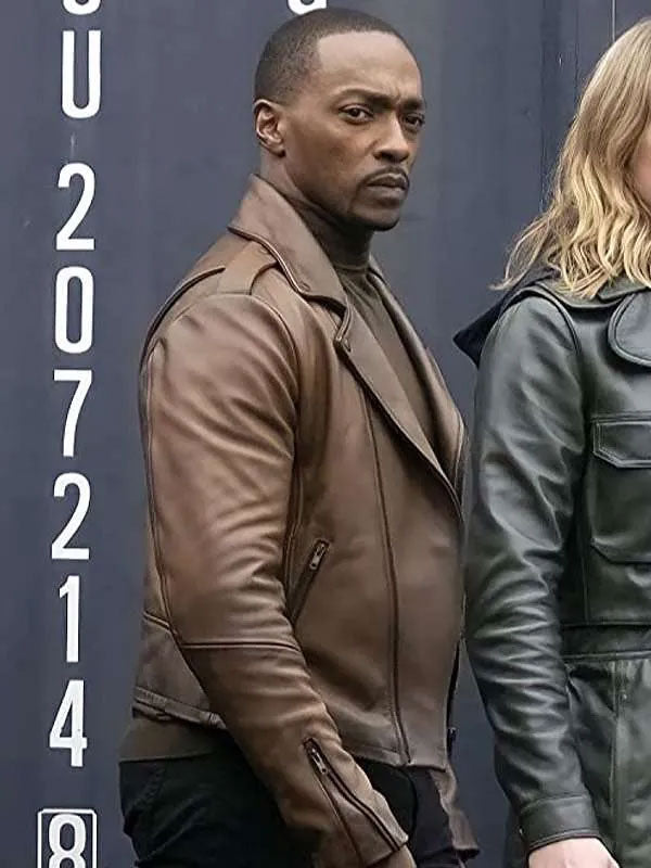 Americans Fashion The Falcon and the Winter Soldier Anthony Mackie Brown Jacket
