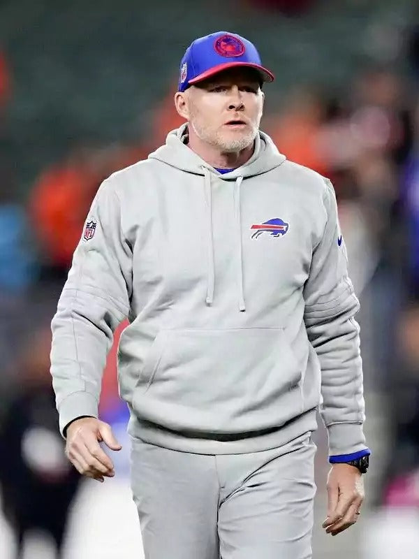 Americans Fashion Buffalo Bills Coach Sean McDermott Grey Hoodie