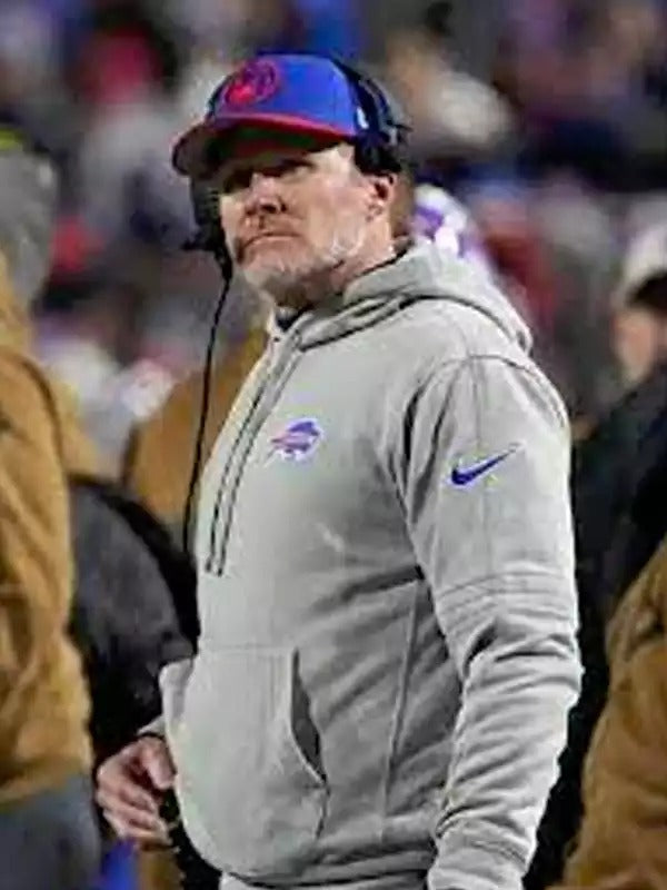 Americans Fashion Buffalo Bills Coach Sean McDermott Grey Hoodie