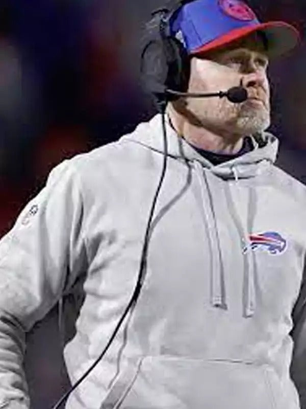 Americans Fashion Buffalo Bills Coach Sean McDermott Grey Hoodie