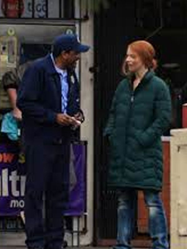 Americans Fashion Lucky S01 Anya Taylor-Joy Green Puffer Coat