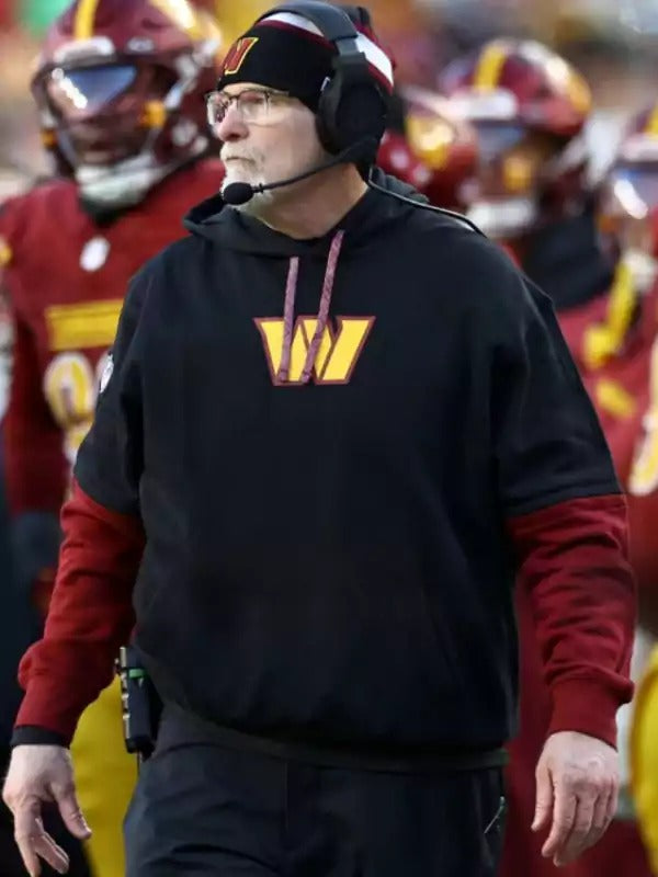 Americans Fashion Dan Quinn Coach Black and Red Hoodie