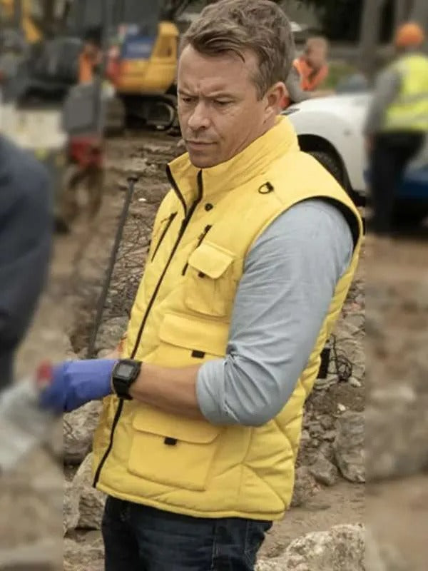 Americans Fashion Todd Lasance NCIS Sydney S02 Yellow Vest