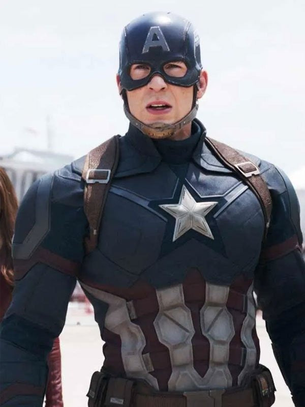 Americans Fashion Captain America Civil War Captain America Blue Jacket