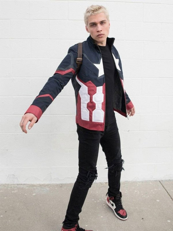 Americans Fashion Captain America Civil War Captain America Blue Jacket