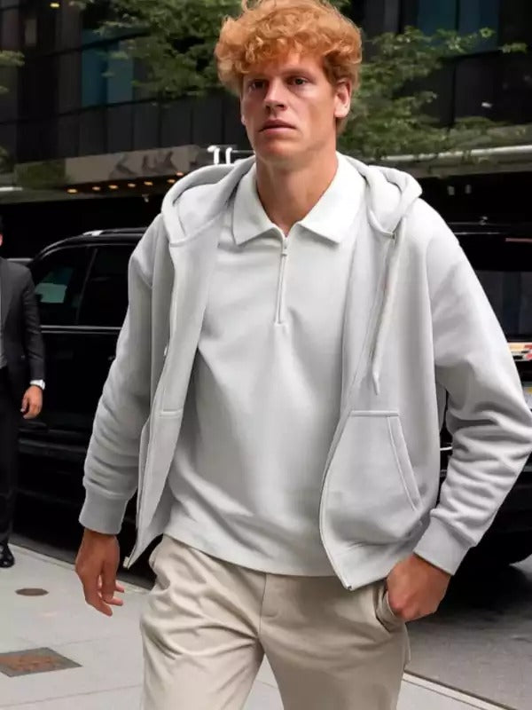 Americans Fashion US Open Jannik Sinner White Hoodie
