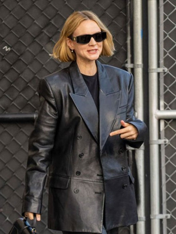 Americans Fashion Carey Mulligan Black Coat