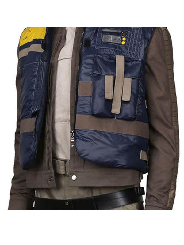 Americans Fashion Star War Andor Diego Luna Blue Jacket and Vest