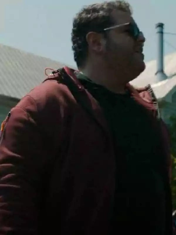 Americans Fashion Adulthood Josh Gad Maroon Hoodie