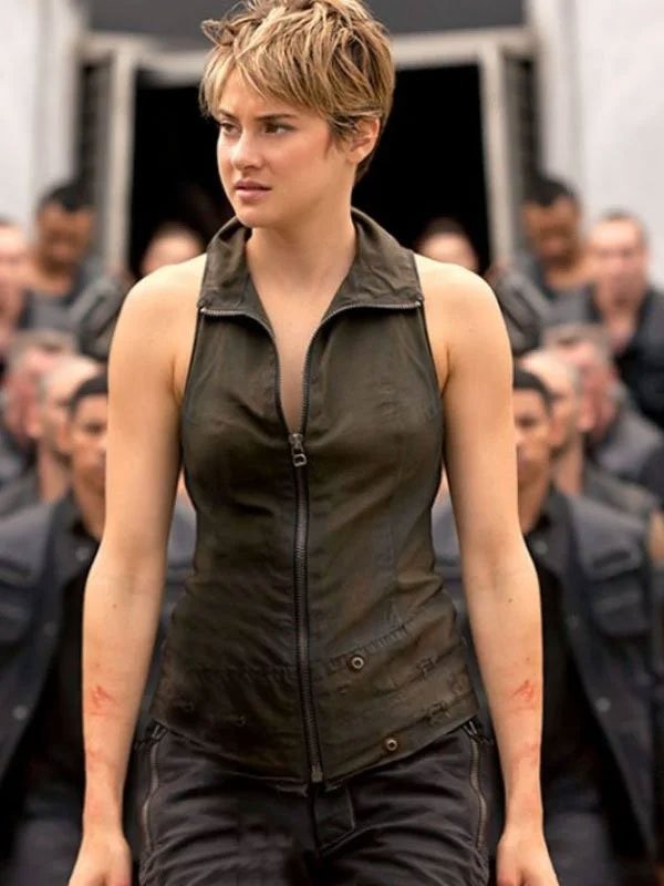 Americans Fashion The Divergent Series Insurgent Shailene Woodley Brown Vest