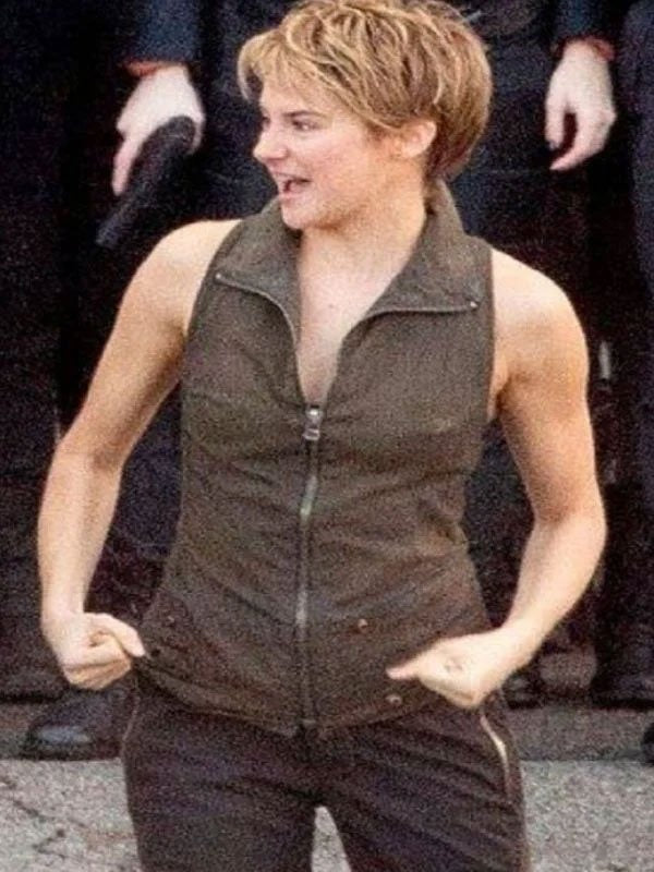 Americans Fashion The Divergent Series Insurgent Shailene Woodley Brown Vest