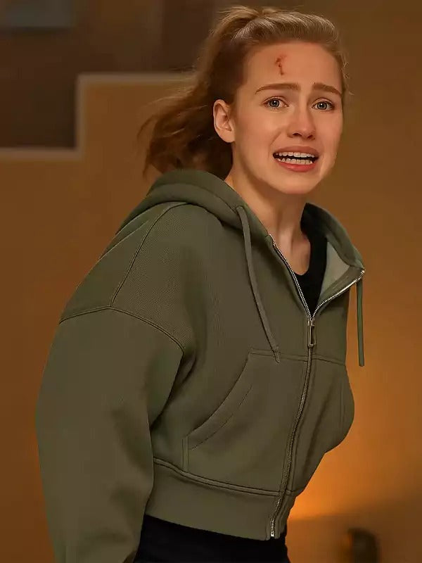 Americans Fashion Strangers Chapter 2 Madelaine Petsch Green Hoodie