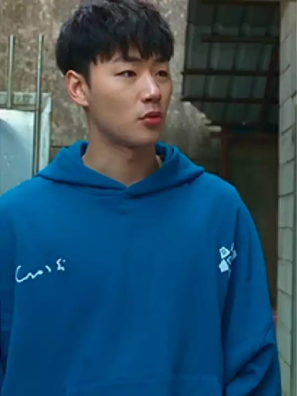 Americans Fashion Weak Hero Class 1 Lee Min-Jae Blue Hoodie