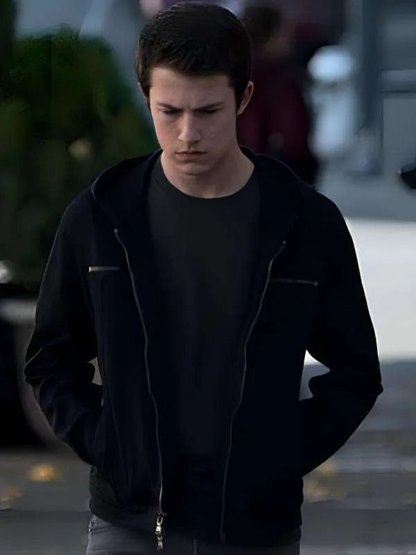 Americans Fashion Clay Jensen 13 Reasons Why Black Hoodie