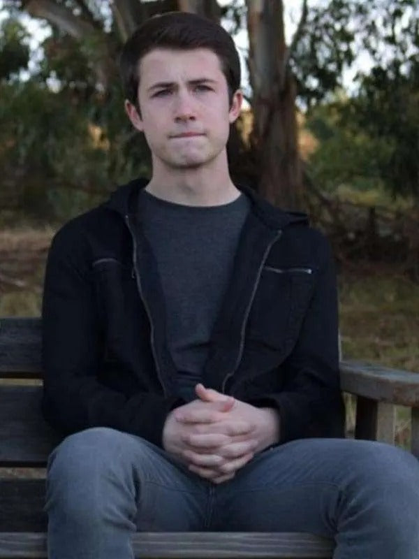 Americans Fashion Clay Jensen 13 Reasons Why Black Hoodie